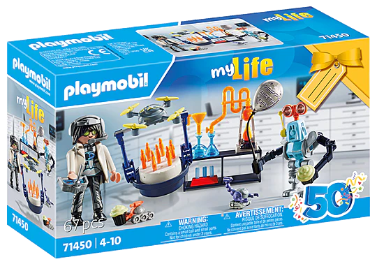 PLAYMOBIL 71450 Researchers With Robots