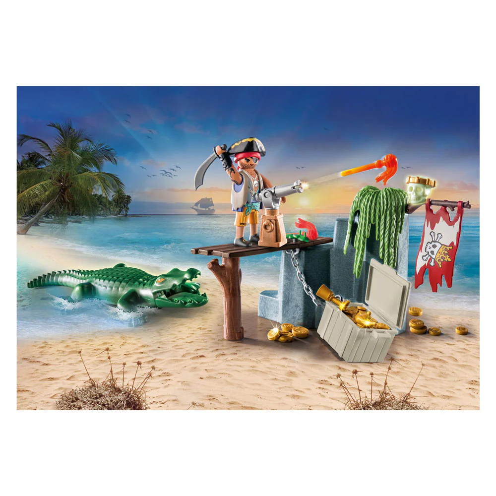 PLAYMOBIL 71473 Pirates Pirate with Alligator Starter Pack - Image 3