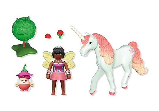 Playmobil 71841 Collectible Unicorn Sky Rose with Fairy - Image 3