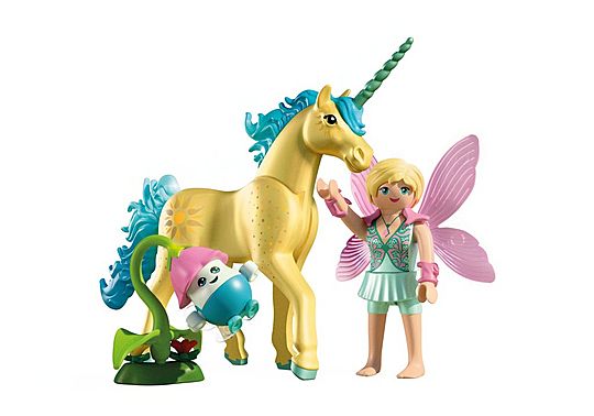 Playmobil 71842 Collectible Unicorn Sunshine Blossom with Fairy - Image 2