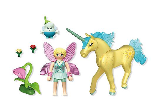 Playmobil 71842 Collectible Unicorn Sunshine Blossom with Fairy - Image 3