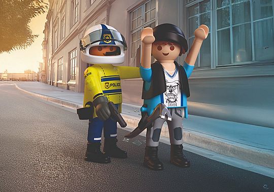 Playmobil 72079 Police Motorcycle Chase - Image 4