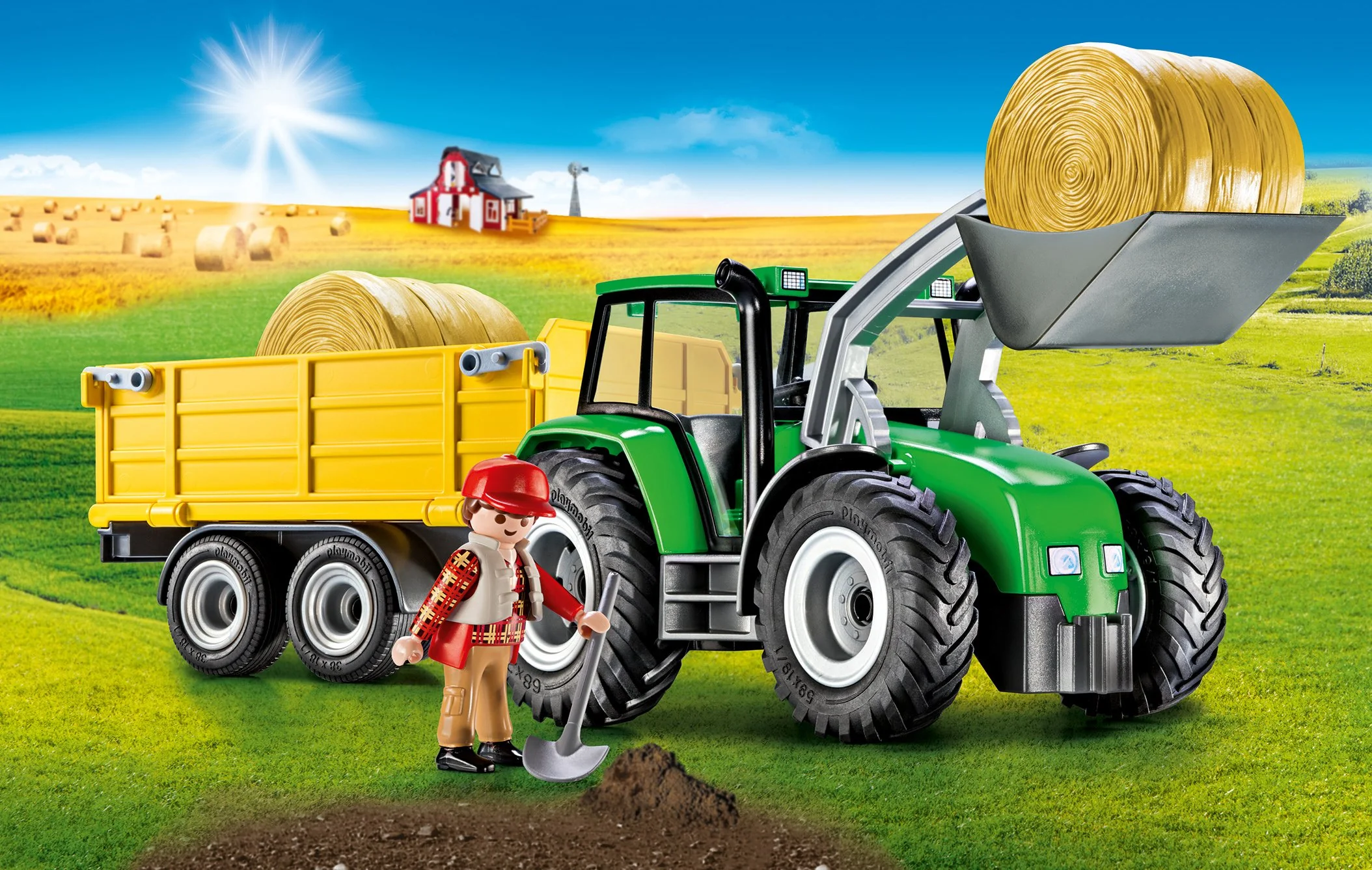 Playmobil 9317 Tractor with Trailer - Image 3