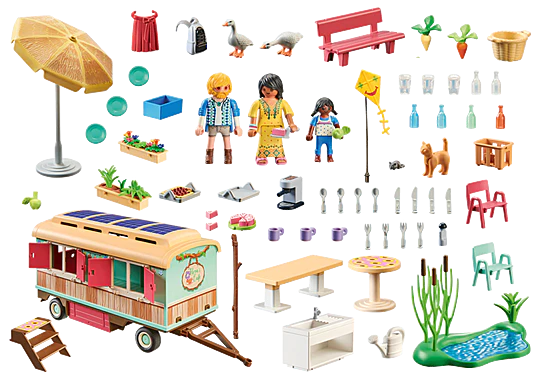 PLAYMOBIL Cozy site trailer cafe 71441 - Image 2