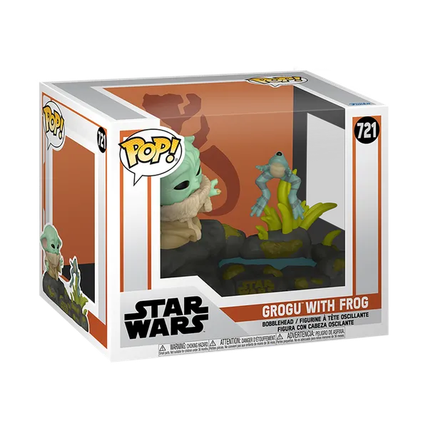 Funko POP! Deluxe: Star Wars: The Mandalorian - Grogu with Frog