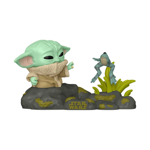 Funko POP! Deluxe: Star Wars: The Mandalorian - Grogu with Frog - Image 2