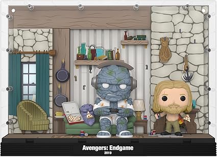 Funko POP! Moment Deluxe: Marvel Avengers Endgame - Thor’s House (Miek / Korg / Thor) 3-Pack - Image 2