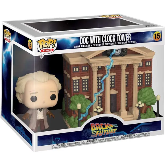 Funko POP! Town: Back To The Future - Doc With Clock Tower