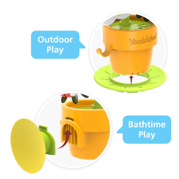 Yookidoo Pour 'N' Spin Tipping Bird Bath Toy - Image 3