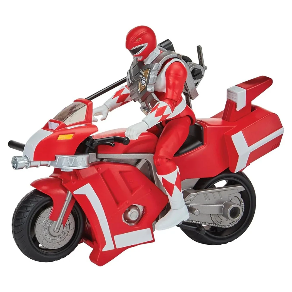 Power Rangers Tyrannosaurus Battle Bike With Red Ranger - Image 2