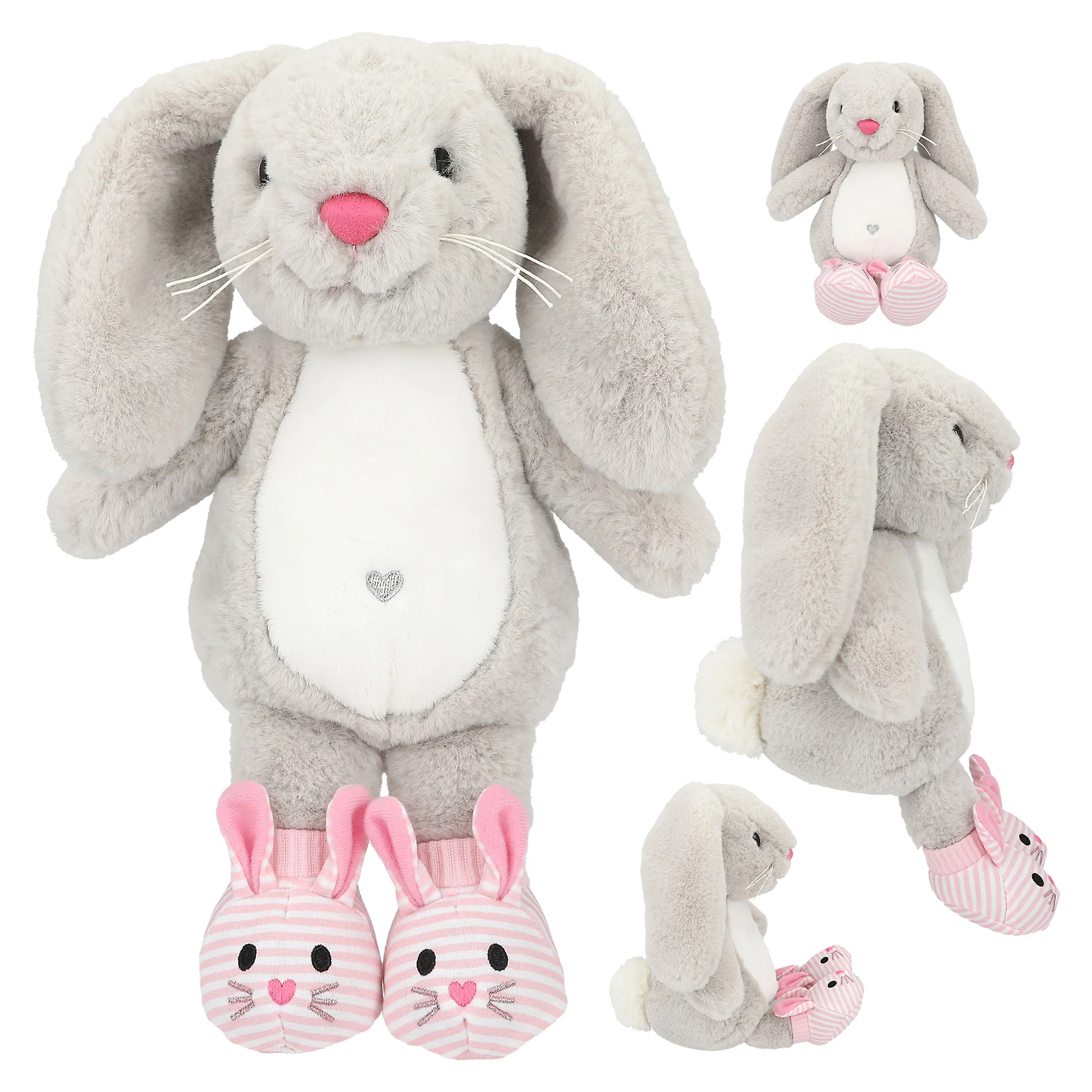 Princess Mimi Plush Bunny Nelly Grey with Shoes 21cm