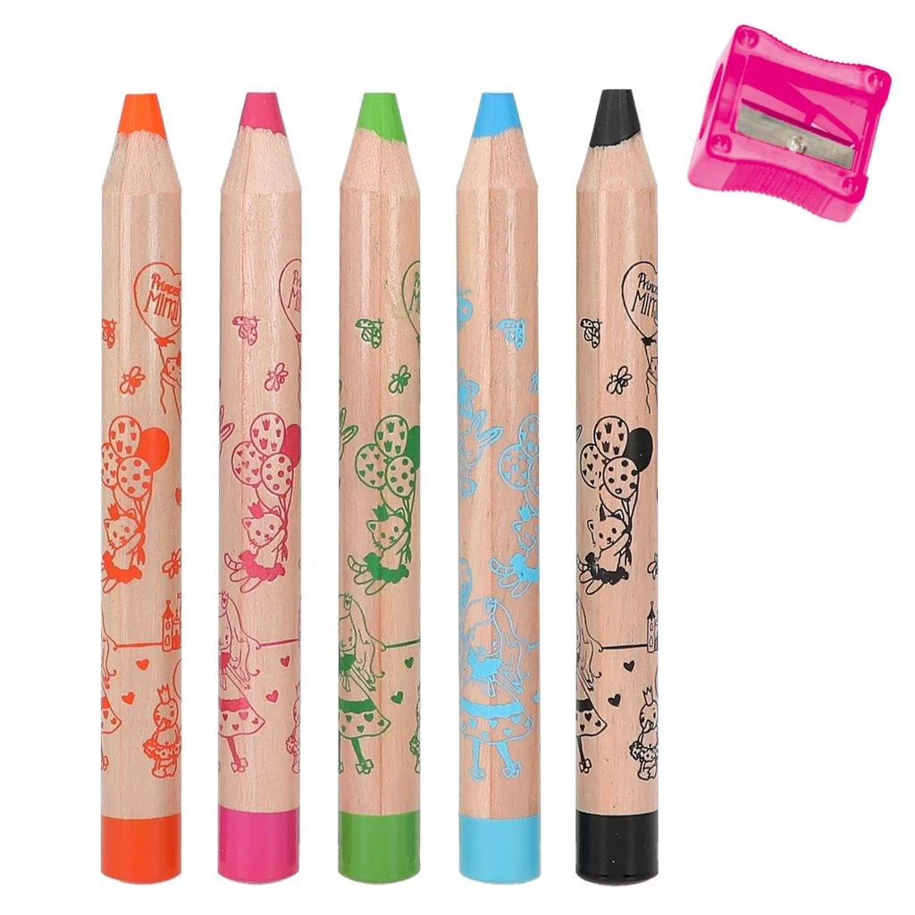 Princess Mini Coloured Pencils - Image 2