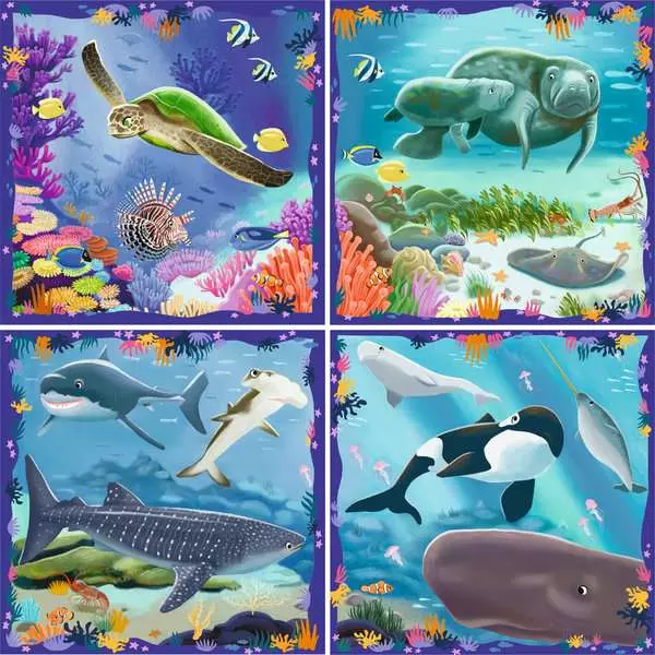 Ravensburger Puzzle Up Ocean Life 64/72/81/90 Piece Jigsaw Puzzle - Image 2