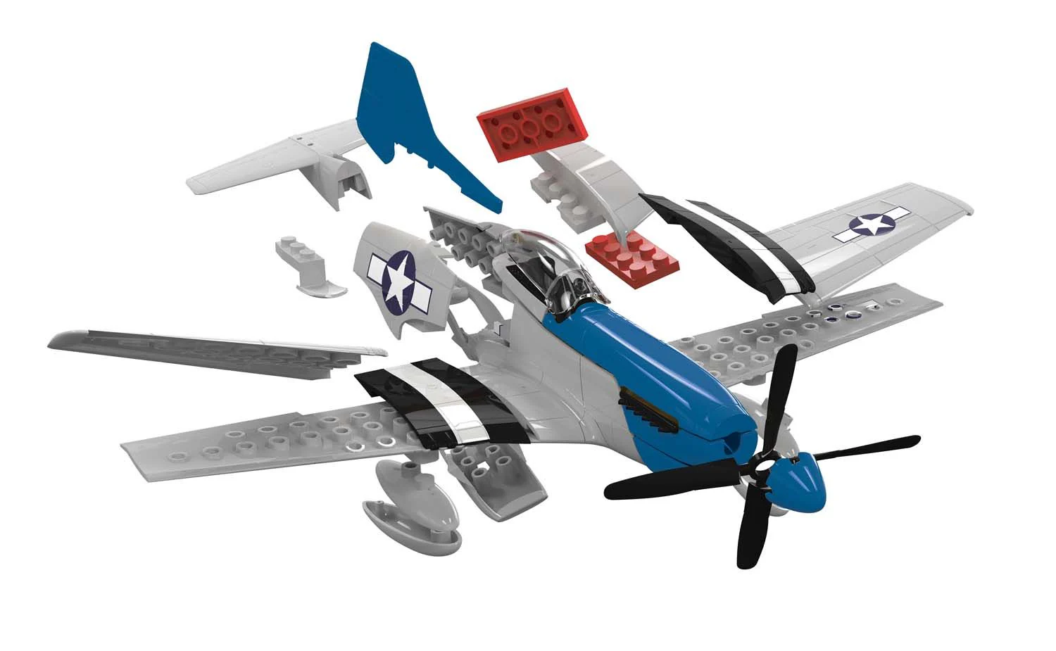 Airfix QUICKBUILD D-Day P-51D Mustang - Image 3