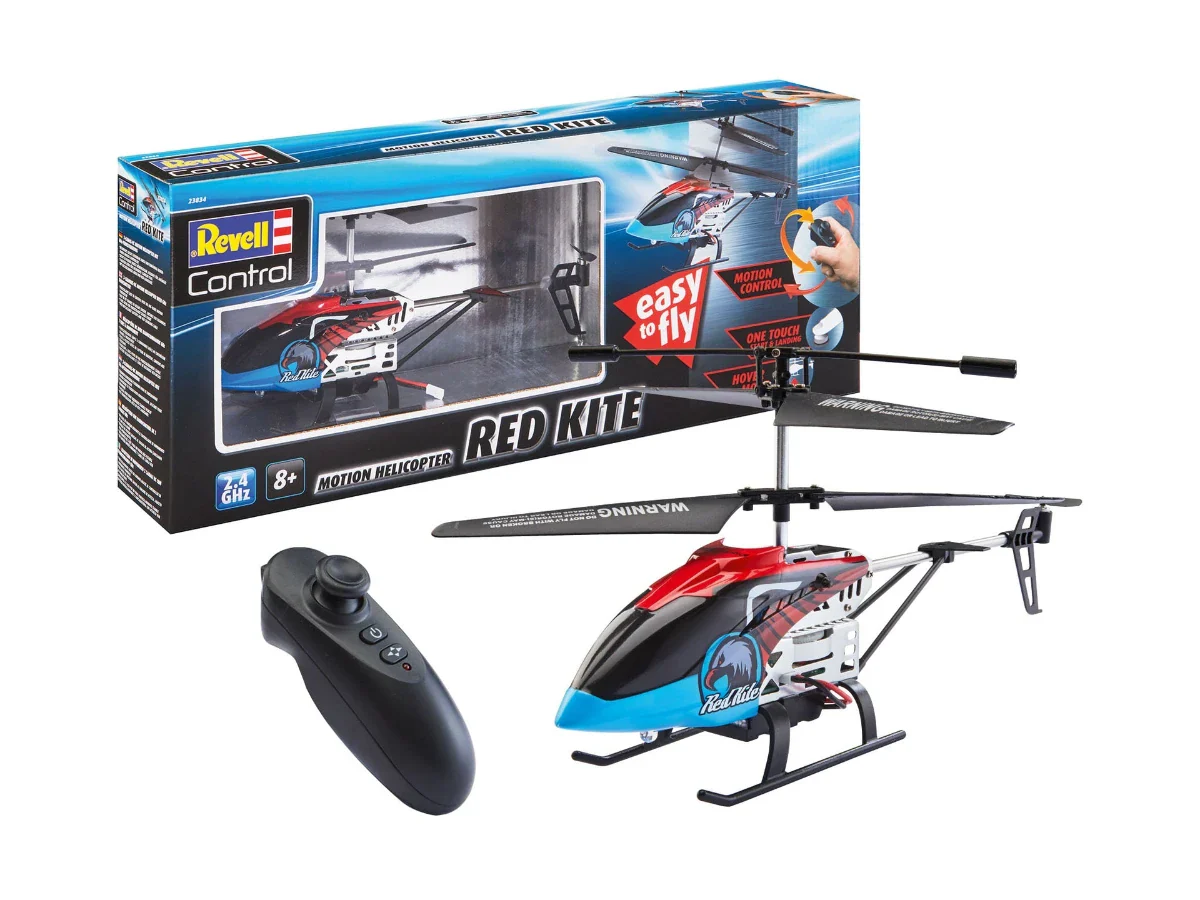 Radio Control Motion Control Helicopter Red Kite - Image 2