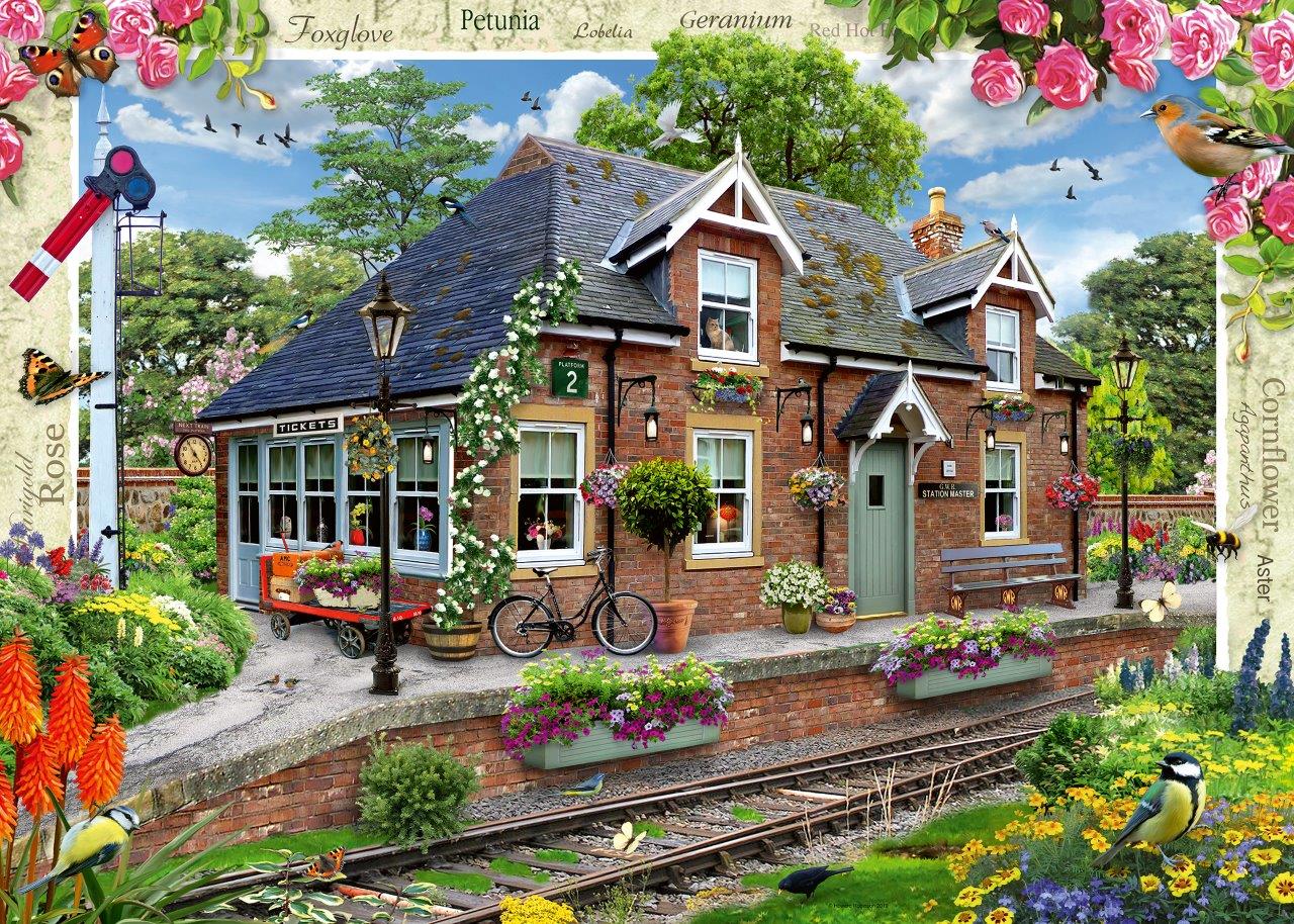 Ravensburger Railway Cottage no. 13 1000 Piece Jigsaw Puzzle - Image 2