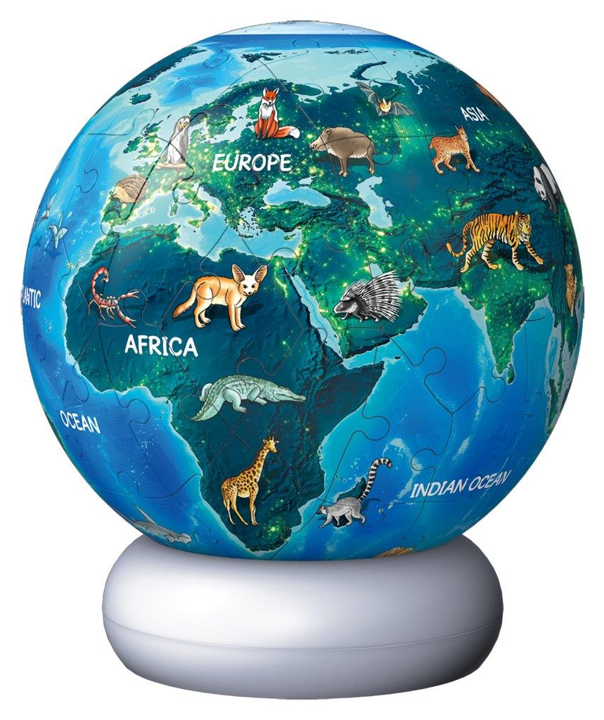 Ravensburger Earth at Night Lit 72 piece 3D Jigsaw Puzzle - Night Light - Image 2
