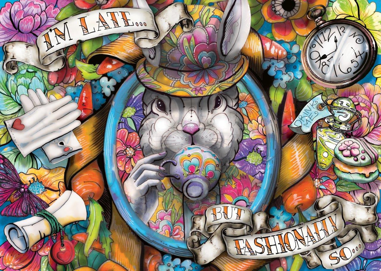 Ravensburger Fashionably Late 1000 Piece Jigsaw Puzzle - Image 2