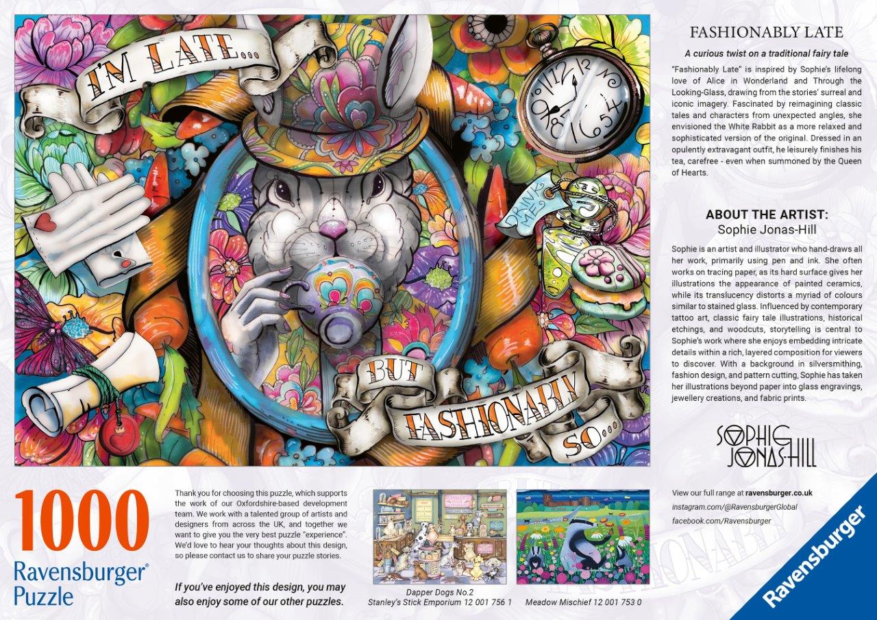 Ravensburger Fashionably Late 1000 Piece Jigsaw Puzzle - Image 3