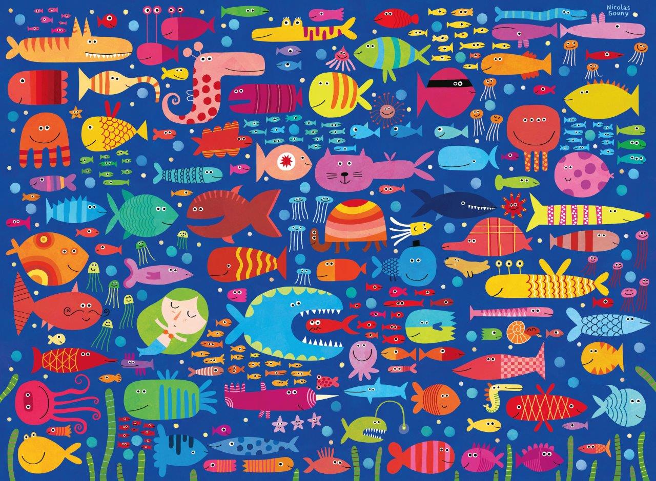 Ravensburger Funny Fish Friends 200 Piece Jigsaw Puzzle - Image 2