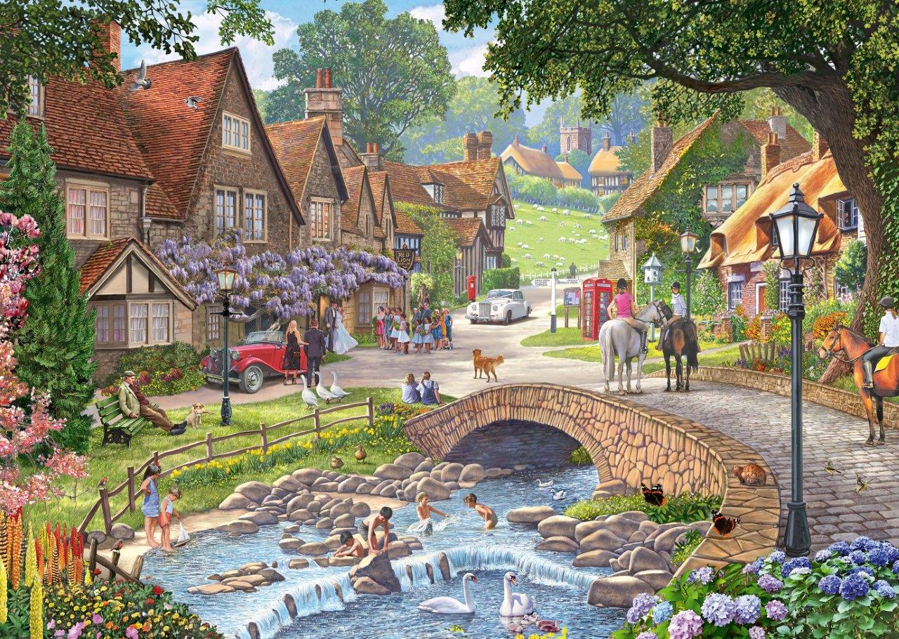 Ravensburger Leisure Days No 13: Lazy Days by Steam 1000 Piece Jigsaw Puzzle - Image 2