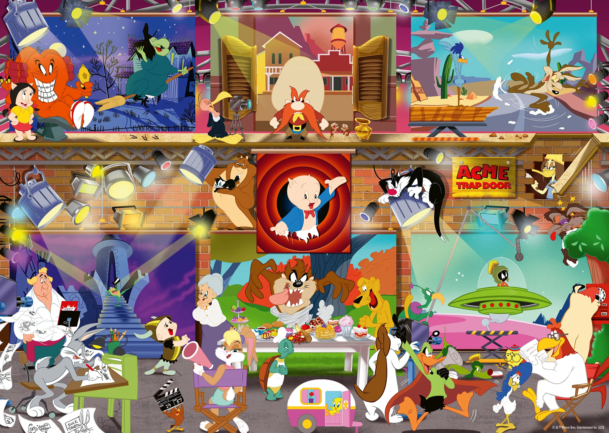 Ravensburger Looney Tunes Studio 1000 Piece Jigsaw Puzzle - Image 2