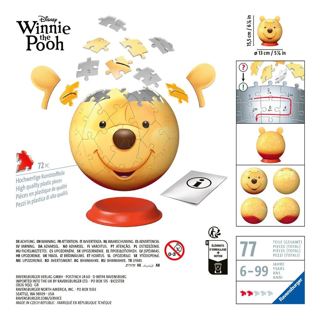 Ravensburger Winnie Pooh with Ears 72 Piece Jigsaw Puzzle - Image 6