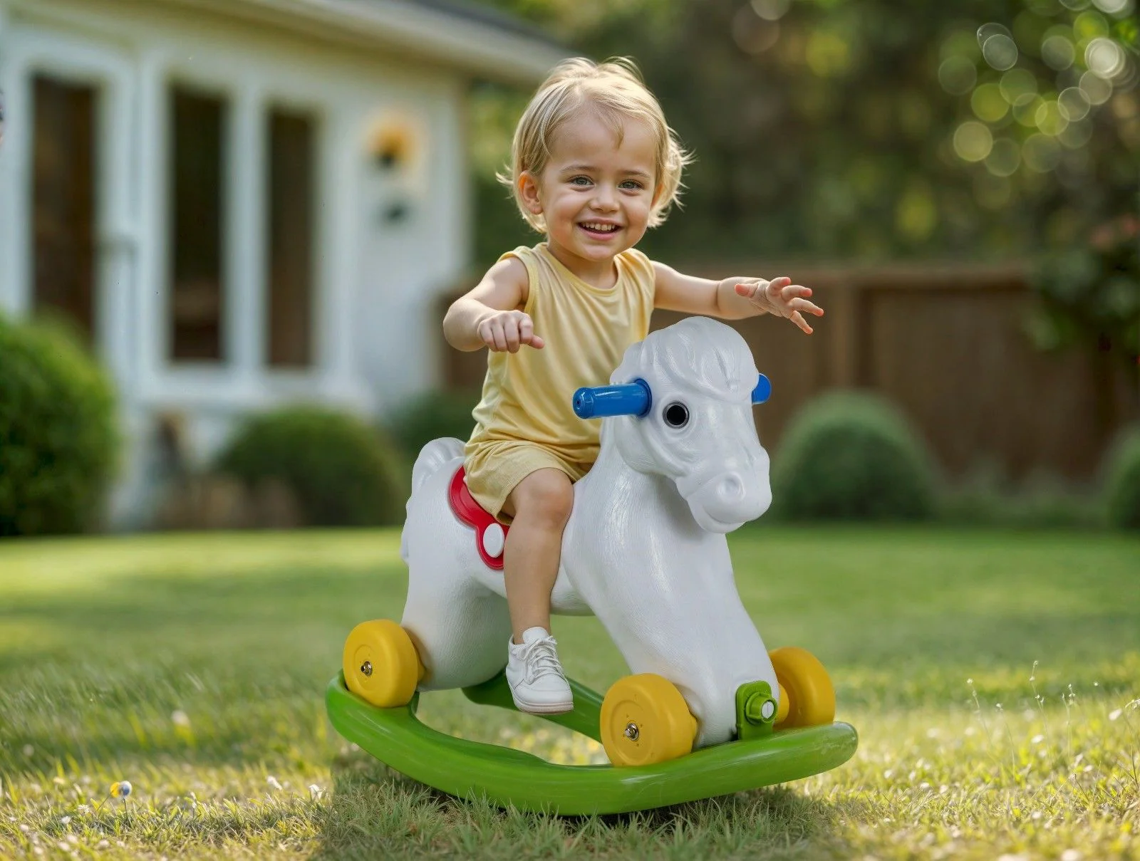 Rocking Horse with Wheels - Image 3