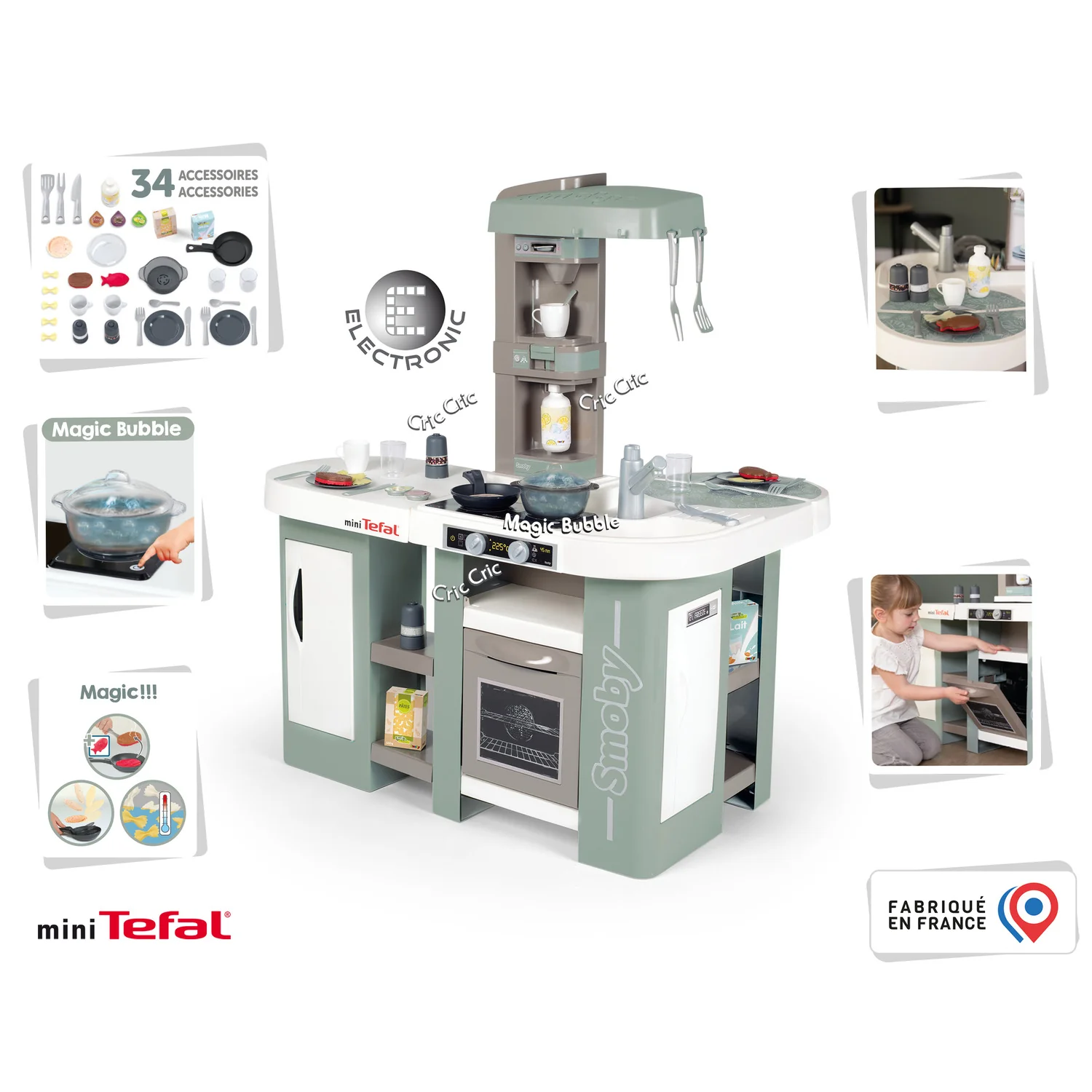 Smoby Tefal Studio Kitchen XL Bubble - Image 2