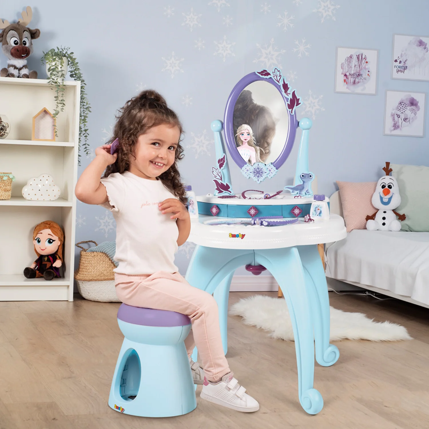 Smoby Frozen 2-in-1 Dressing Table - Image 4