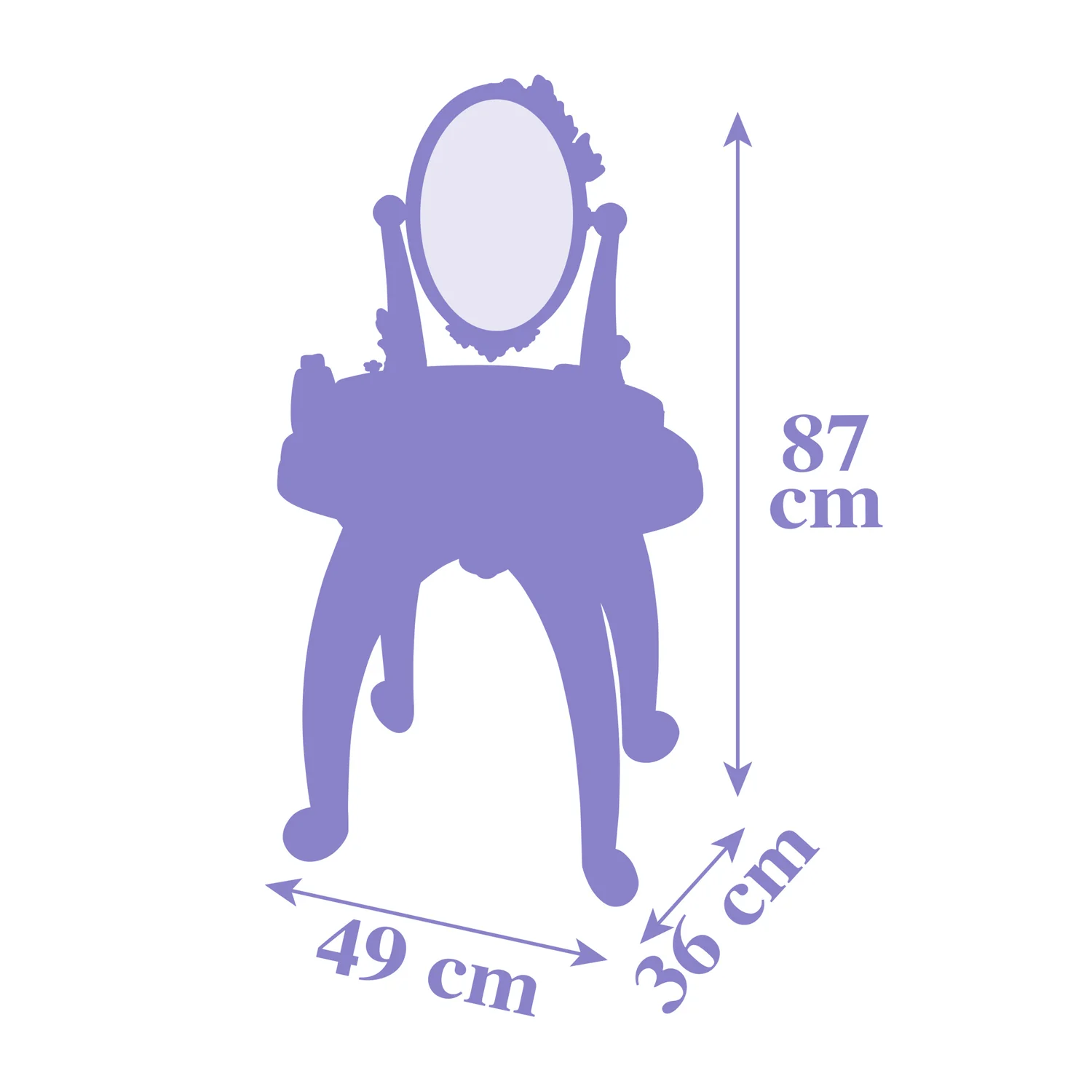Smoby Frozen 2-in-1 Dressing Table - Image 5