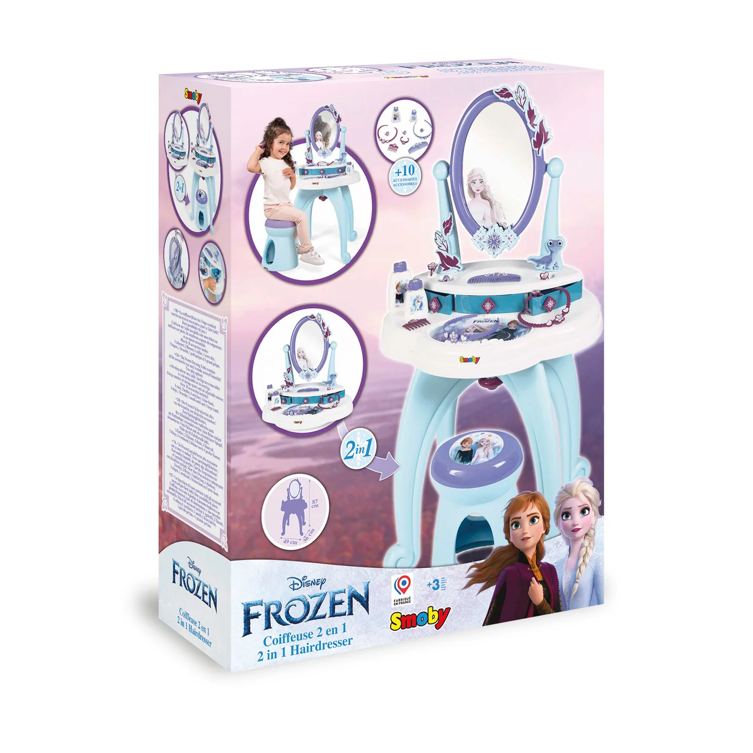 Smoby Frozen 2-in-1 Dressing Table - Image 6