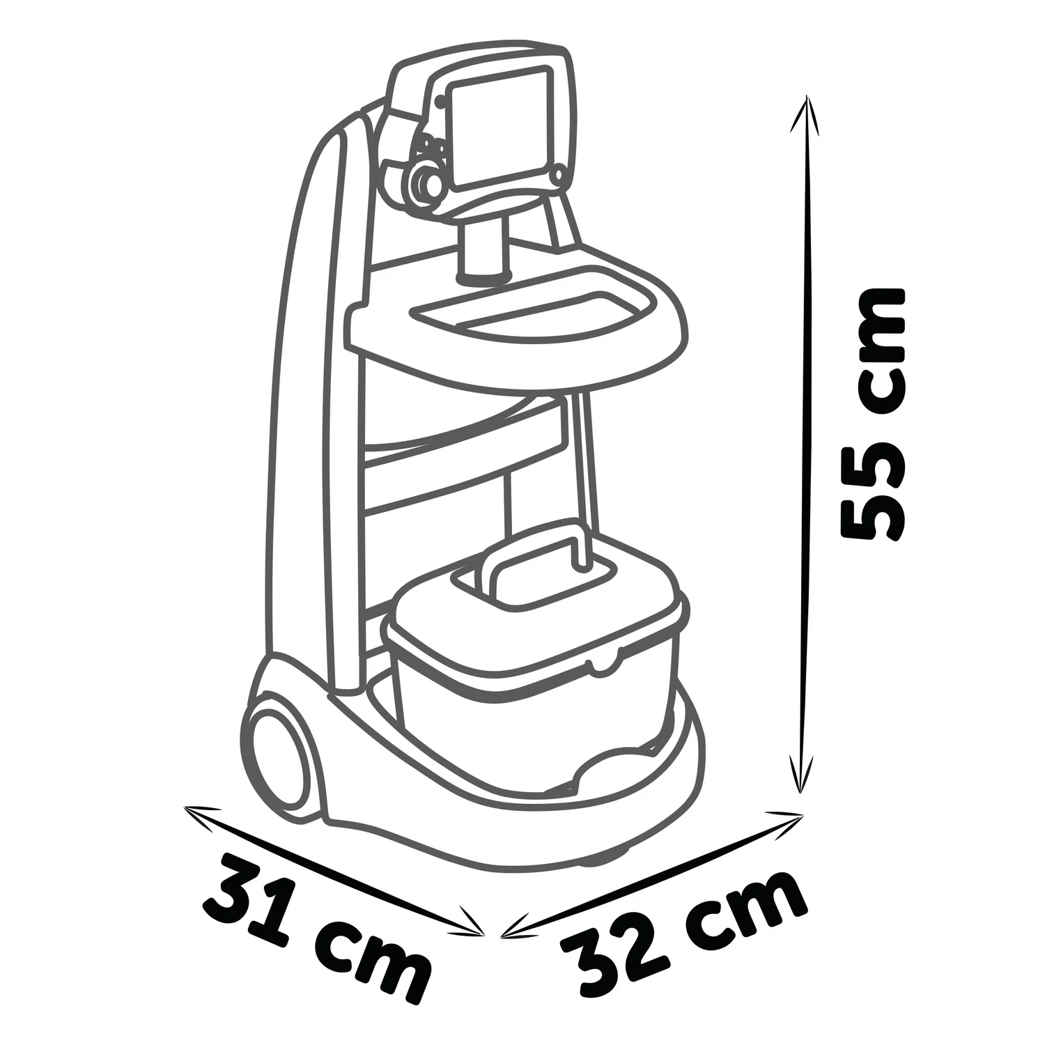Smoby Medical Rescue Trolley - Image 4