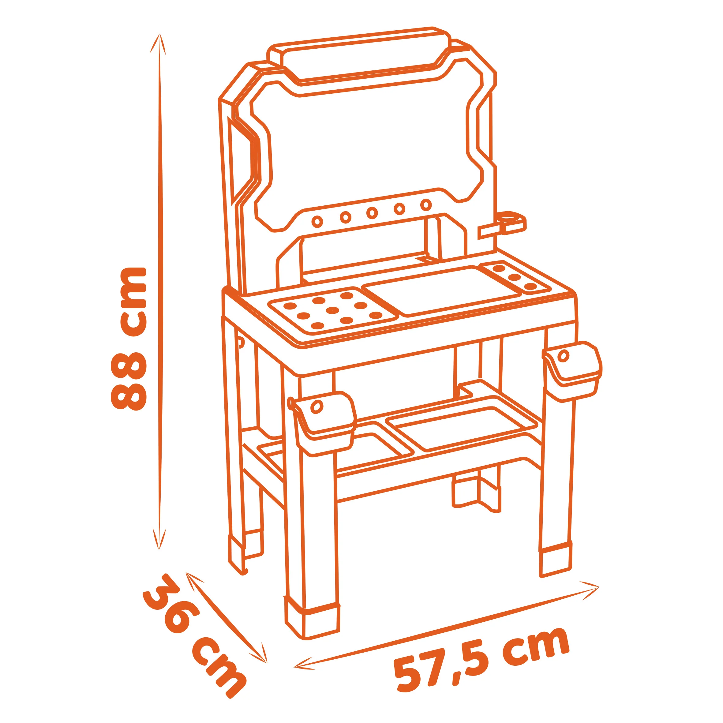 Smoby Black and Decker Bricolo Workbench - Image 6