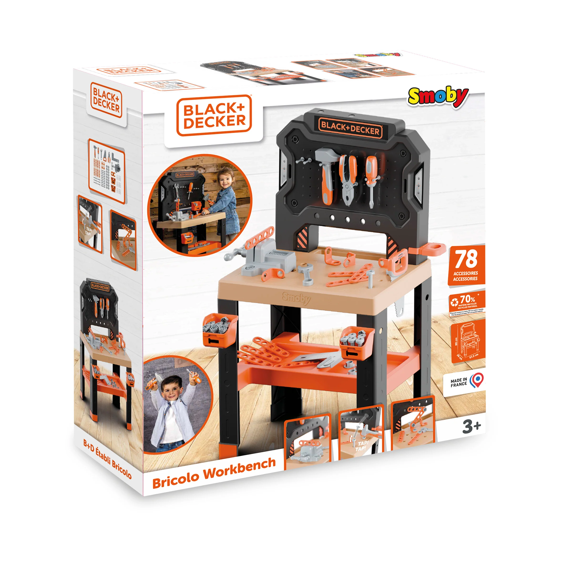 Smoby Black and Decker Bricolo Workbench - Image 7