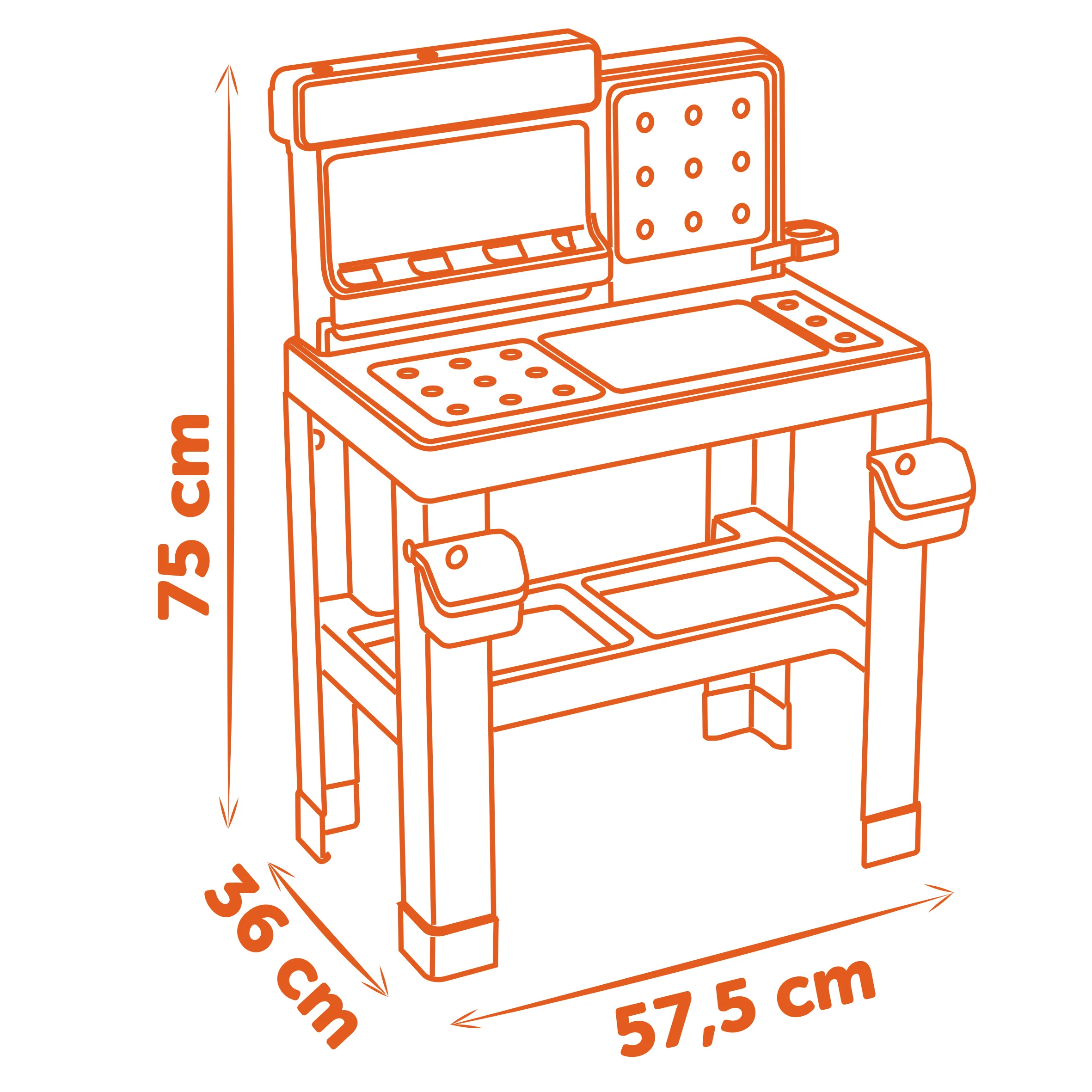 Smoby Black and Decker Bricolo Pro Workbench - Image 6
