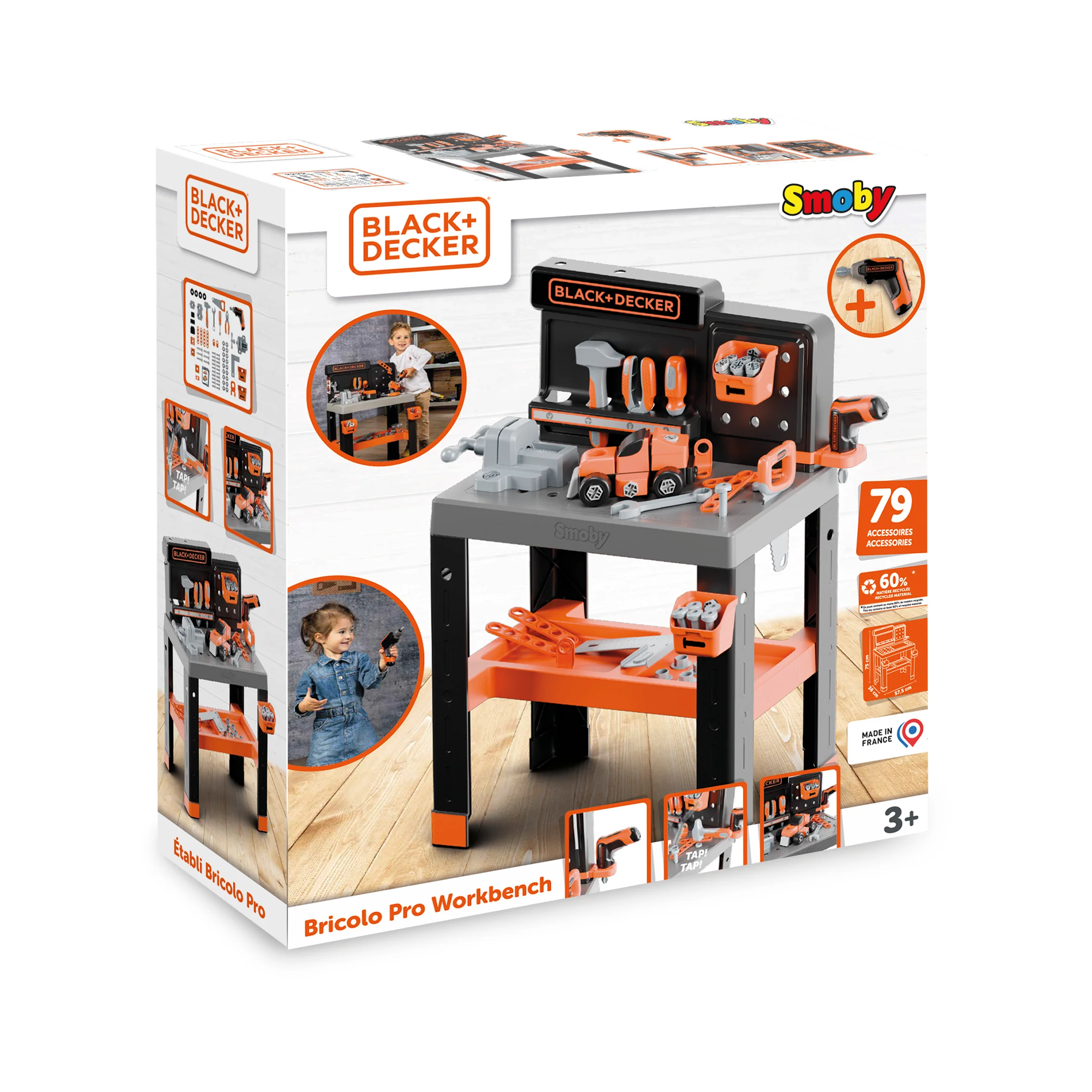 Smoby Black and Decker Bricolo Pro Workbench - Image 7