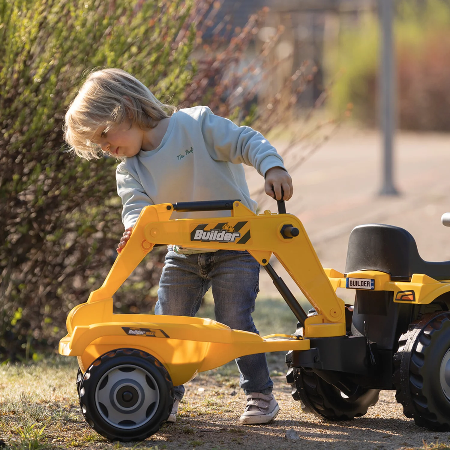 Smoby Builder Maxx Tractor and Trailer - Image 6