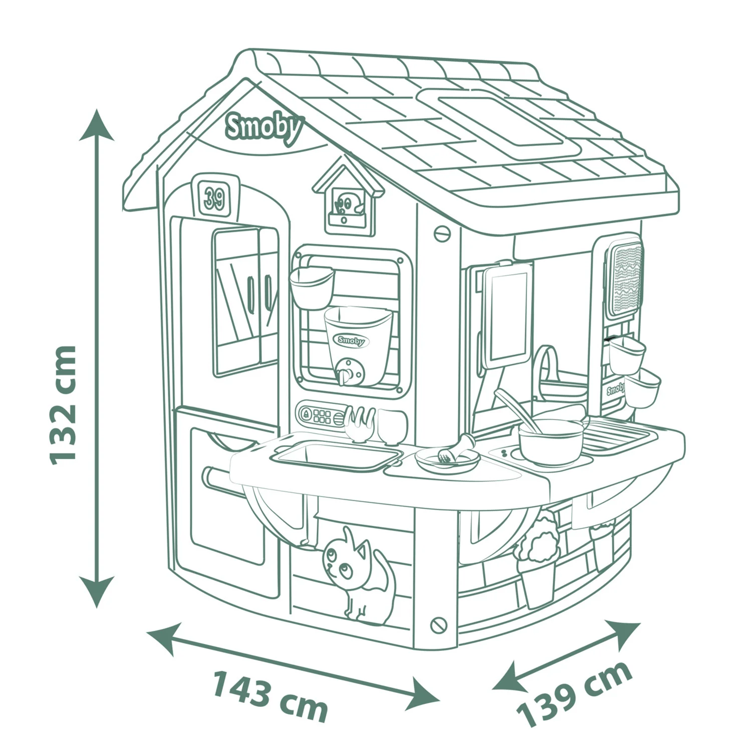 Smoby Life Mud Cooking House - Image 6