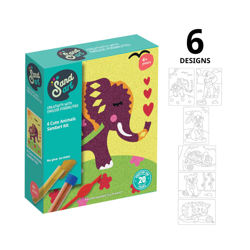 Sand Art Cute Animals 6-pack - Image 3