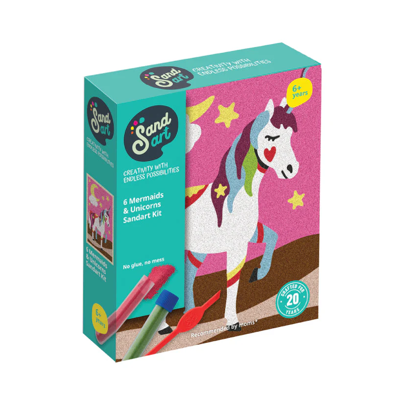 Sand Art Mermaids and Unicorns 6-pack