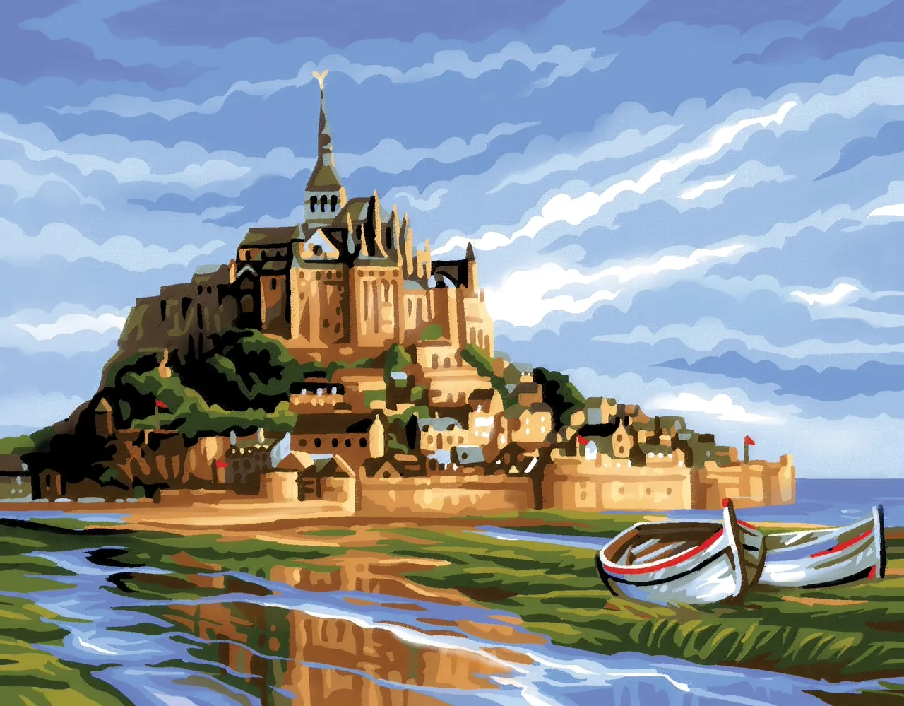 Senior Painting By Numbers Mont St Michel - Image 2