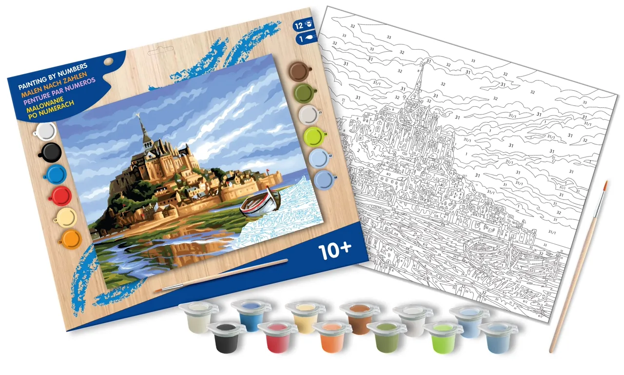 Senior Painting By Numbers Mont St Michel - Image 3