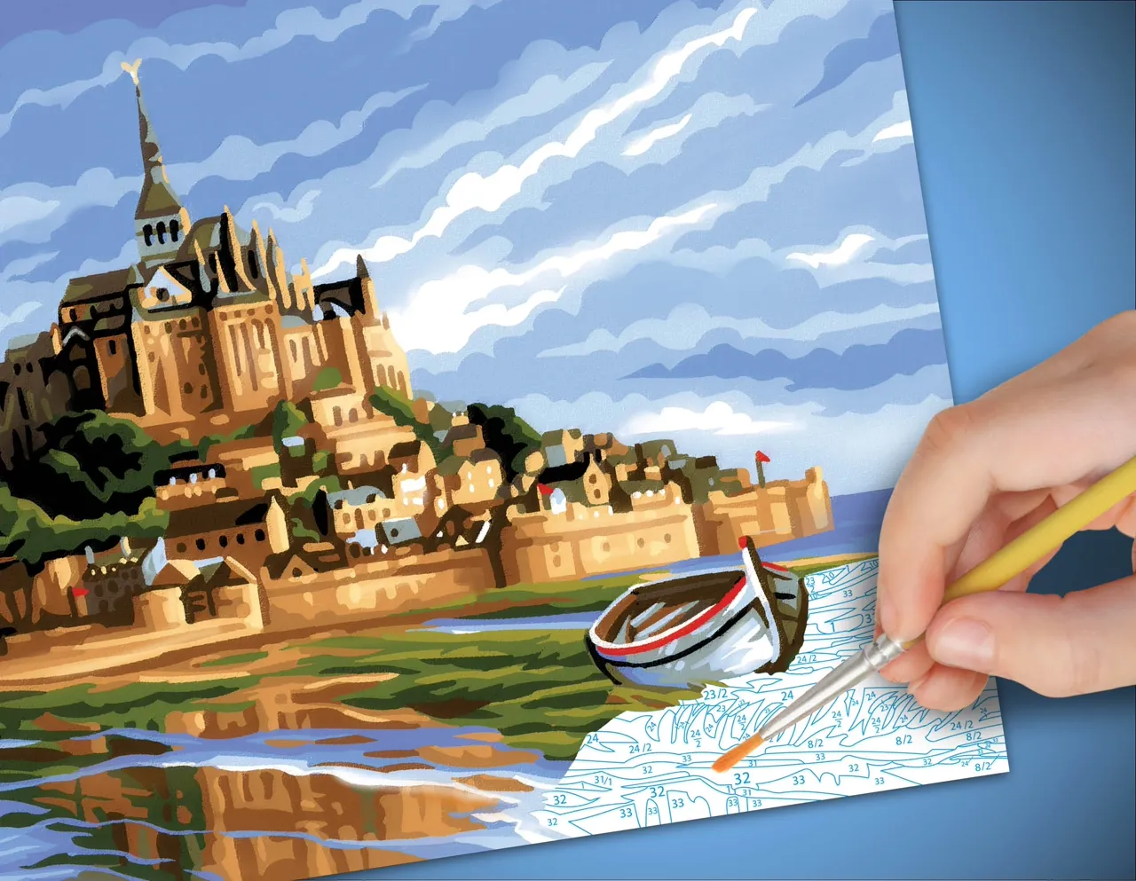 Senior Painting By Numbers Mont St Michel - Image 4