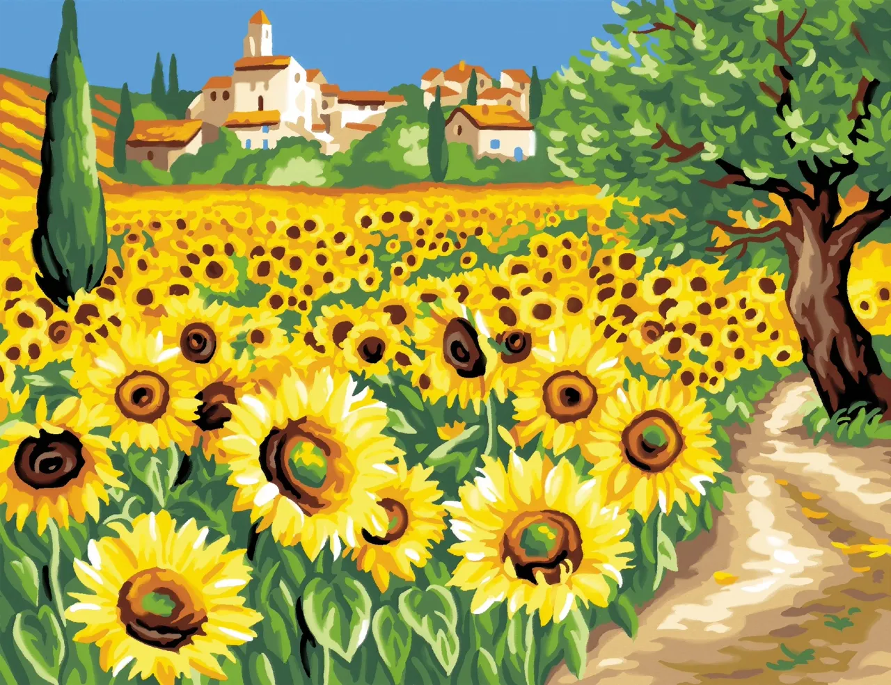 Senior Painting By Numbers Sunflowers - Image 2