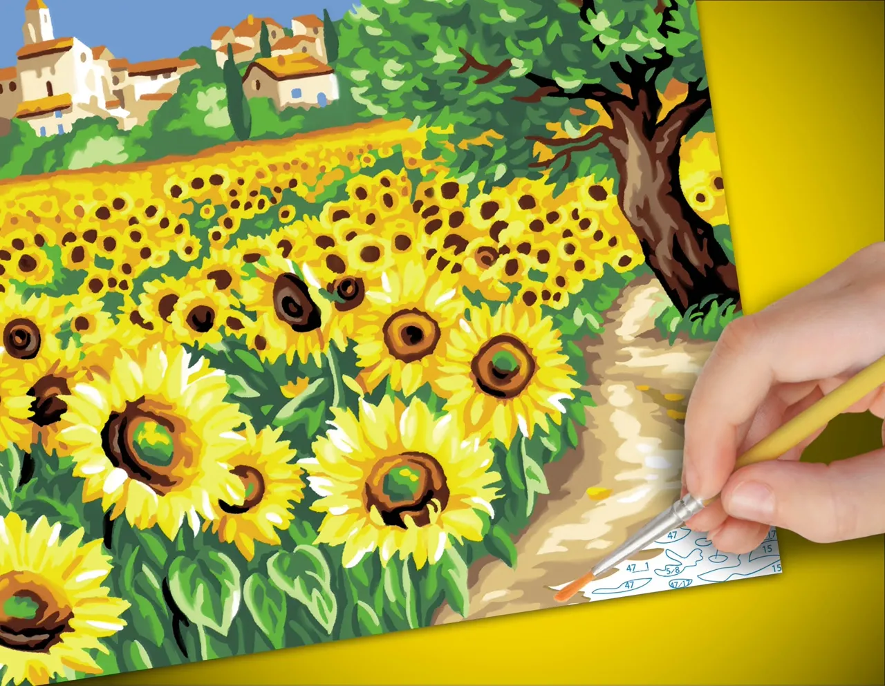 Senior Painting By Numbers Sunflowers - Image 3
