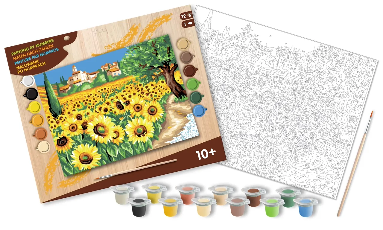 Senior Painting By Numbers Sunflowers - Image 4