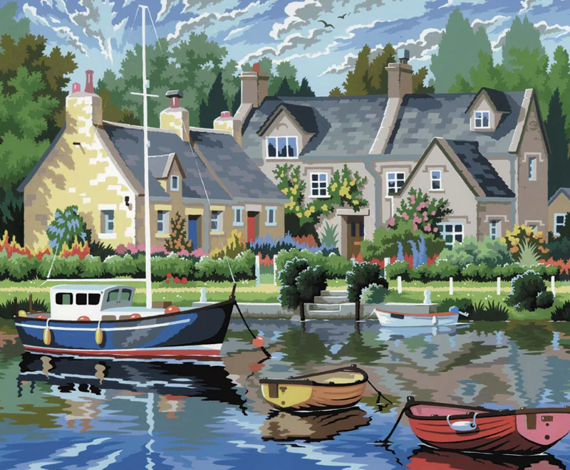 Senior Painting By Numbers Tranquil Waters - Image 2