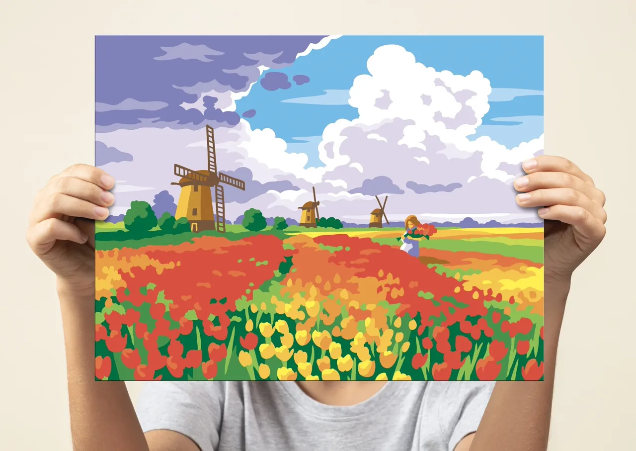 Senior Painting By Numbers Tulips from Amsterdam - Image 6