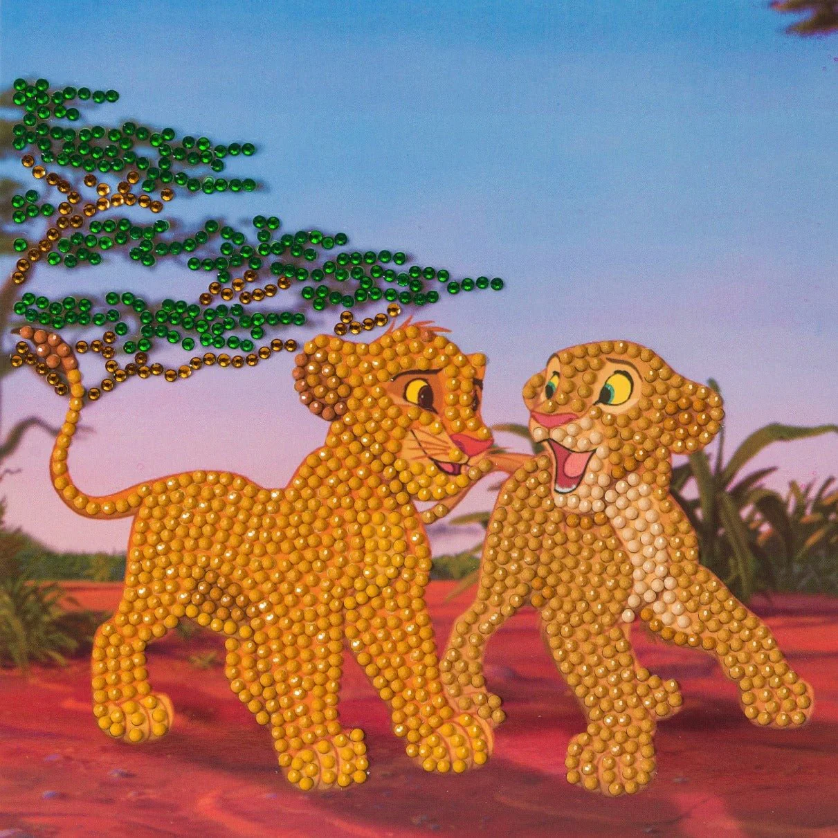 Simba and Nala Crystal Art Card - Image 2
